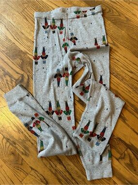 Hanna Andersson Grey Nutcracker Print Pajama Bottoms